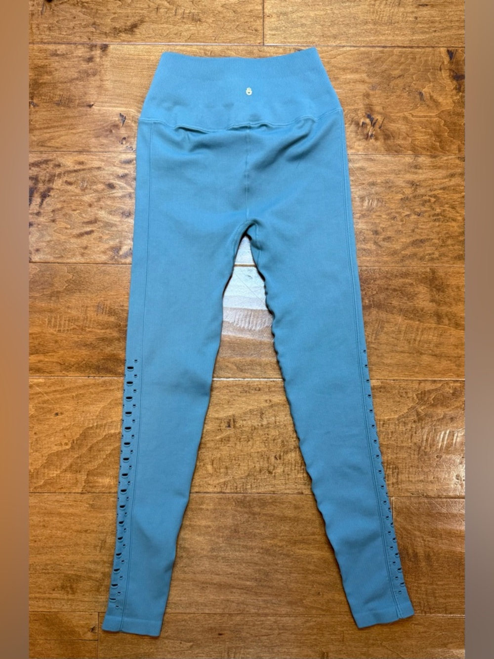 Spiritual Gangster Cutout Leggings Teal Green High Rise XS/S Yoga - Picture 6 of 7
